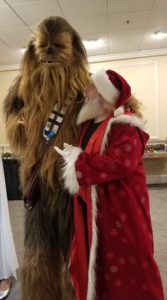 Chewbacca and Santa